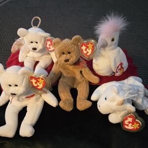 Ty Beanie Original Baby Stuffed Collection VALENTINO CURLY MYSTIC KUKU HALO